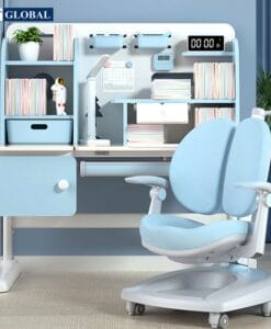 Bàn học chống gù chống cận BBT GLOBAL 120cm 2 mầu xanh/hồng BB202-120