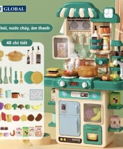Đồ chơi nhà bếp nấu ăn 72cm 48 chi tiết BBT Global G792A