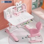 Bộ bàn ghế chống gù chống cận màu Hồng BBT Global BB205H