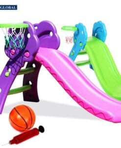 Cầu trượt cho bé có ném bóng rổ 130cm ZK035-2 (Quà Tặng Tuỳ Theo Chương Trình)