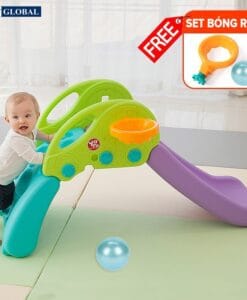 Cầu trượt Hàn Quốc YaYa có ném bóng rổ Y1418 (Quà Tặng Tuỳ Theo Chương Trình)