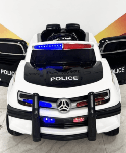 Ô tô điện trẻ em cảnh sát xanh trắng BBT Global US911A